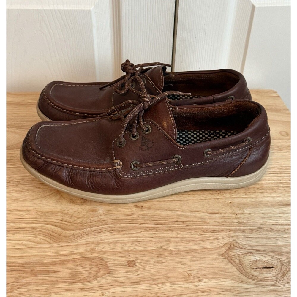 SAS Boat Shoes Sz 10.5 M Decksider Lace Up Tripad Comfort Moccasin USA